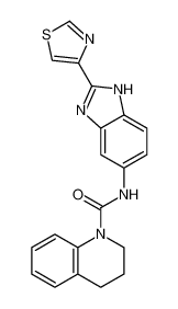 1(2H)-Quinolinecarboxamide,3,4-dihydro-N-[2-(4-thiazolyl)-1H-benzimidazol-5-yl]- CAS:689296-14-8 manufacturer & supplier