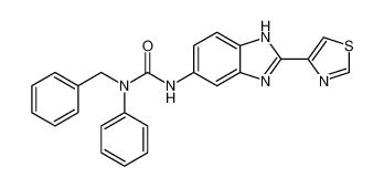 1-benzyl-1-phenyl-3-(2-(thiazol-4-yl)-1H-benzo[d]imidazol-5-yl)urea CAS:689296-30-8 manufacturer & supplier