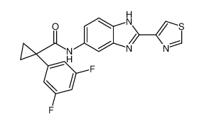 1-(3,5-difluorophenyl)-N-(2-(thiazol-4-yl)-1H-benzo[d]imidazol-5-yl)cyclopropane-1-carboxamide CAS:689297-91-4 manufacturer & supplier