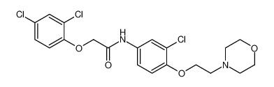 N-(3-chloro-4-(2-morpholinoethoxy)phenyl)-2-(2,4-dichlorophenoxy)acetamide CAS:689301-64-2 manufacturer & supplier