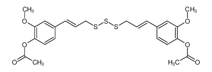 ((1E,1'E)-trisulfanediylbis(prop-1-ene-3,1-diyl))bis(2-methoxy-4,1-phenylene) diacetate CAS:68946-45-2 manufacturer & supplier