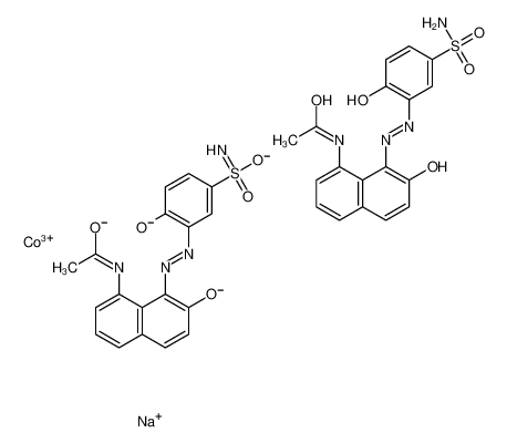 sodium,8-acetamido-1-[(2-oxido-5-sulfamoylphenyl)diazenyl]naphthalen-2-olate,cobalt(3+) CAS:68966-95-0 manufacturer & supplier