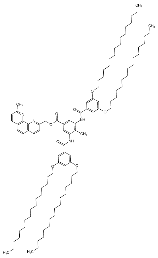 3,5-Bis-(3,5-bis-hexadecyloxy-benzoylamino)-4-methyl-benzoic acid 9-methyl-[1,10]phenanthrolin-2-ylmethyl ester CAS:689739-10-4 manufacturer & supplier