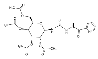 (2R,3S,4S,5R,6R)-2-(acetoxymethyl)-6-(2-picolinoylhydrazine-1-carbothioamido)tetrahydro-2H-pyran-3,4,5-triyl triacetate CAS:68977-73-1 manufacturer & supplier