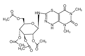 6,8-dimethyl-3-(tetra-O-acetyl-β-D-glucopyranosylamino)-1H,8H-pyrimido[4,5-e][1,3,4]thiadiazine-5,7-dione CAS:68977-96-8 manufacturer & supplier