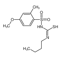 1-butyl-3-(4-methoxy-2-methylphenyl)sulfonylthiourea CAS:68978-21-2 manufacturer & supplier