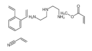 N'-(2-aminoethyl)ethane-1,2-diamine,1,2-bis(ethenyl)benzene,methyl prop-2-enoate,prop-2-enenitrile CAS:68988-51-2 manufacturer & supplier