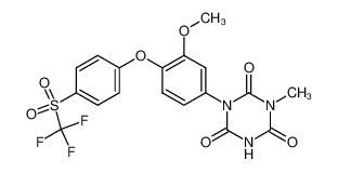 1-[3-methoxy-4-(4-trifluoromethanesulfonyl-phenoxy)-phenyl]-3-methyl-[1,3,5]triazinane-2,4,6-trione CAS:69004-07-5 manufacturer & supplier