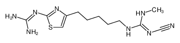 N-cyano-N'-[5-(2-guanidino-thiazol-4-yl)-pentyl]-N'-methyl-guanidine CAS:69014-96-6 manufacturer & supplier