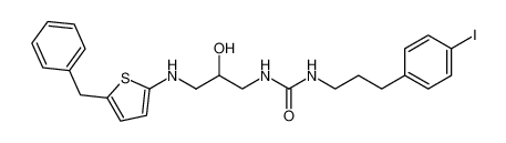 1-(3-((5-benzylthiophen-2-yl)amino)-2-hydroxypropyl)-3-(3-(4-iodophenyl)propyl)urea CAS:690209-84-8 manufacturer & supplier