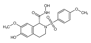 (R)-N,6-dihydroxy-7-methoxy-2-((4-methoxyphenyl)sulfonyl)-1,2,3,4-tetrahydroisoquinoline-1-carboxamide CAS:690224-33-0 manufacturer & supplier