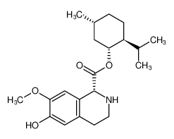 (1R,2S,5R)-2-isopropyl-5-methylcyclohexyl (R)-6-hydroxy-7-methoxy-1,2,3,4-tetrahydroisoquinoline-1-carboxylate CAS:690224-45-4 manufacturer & supplier