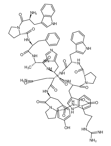 L-tryptophyl-L-prolyl-D-phenylalanyl-L-alanyl-L-histidyl-L-tryptophyl-L-prolyl-L-tryptophyl-L-glutaminyl-L-tyrosyl-L-prolyl-L-arginine CAS:690233-54-6 manufacturer & supplier