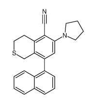 8-(naphthalen-1-yl)-6-(pyrrolidin-1-yl)isothiochromane-5-carbonitrile CAS:690244-42-9 manufacturer & supplier