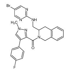 1-(3-((5-bromo-pyrimidin-2-ylamino)-methyl)-3,4-dihydro-1H-isoquinolin-2-yl)-1-(4-(4-fluoro-phenyl)-1-methyl-1H-pyrazol-3-yl)-methanone CAS:690244-84-9 manufacturer & supplier