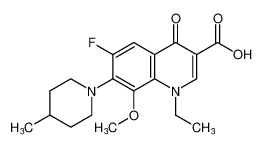 1-ethyl-6-fluoro-8-methoxy-7-(4-methylpiperidin-1-yl)-4-oxo-1,4-dihydroquinoline-3-carboxylic acid CAS:690256-12-3 manufacturer & supplier