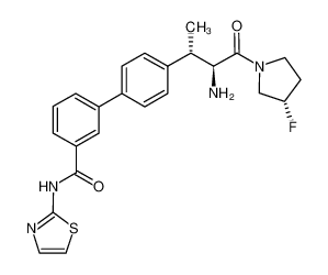 4'-((2S,3S)-3-amino-4-((S)-3-fluoropyrrolidin-1-yl)-4-oxobutan-2-yl)-N-(thiazol-2-yl)-[1,1'-biphenyl]-3-carboxamide CAS:690257-12-6 manufacturer & supplier