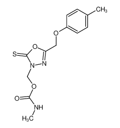 3-(methylcarbamoyloxy-methyl)-5-p-tolyloxymethyl-3H-[1,3,4]oxadiazole-2-thione CAS:69026-74-0 manufacturer & supplier