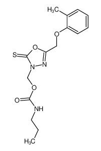 propylcarbamic acid 2-thioxo-5-o-tolyloxymethyl-[1,3,4]oxadiazol-3-ylmethyl ester CAS:69026-79-5 manufacturer & supplier