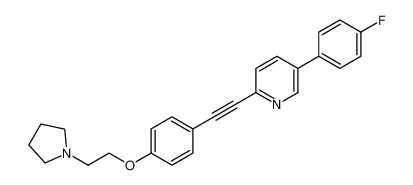 5-(4-fluorophenyl)-2-((4-(2-(pyrrolidin-1-yl)ethoxy)phenyl)ethynyl)pyridine CAS:690264-06-3 manufacturer & supplier