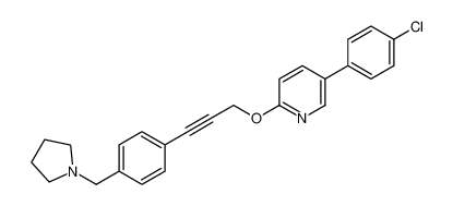 5-(4-chlorophenyl)-2-((3-(4-(pyrrolidin-1-ylmethyl)phenyl)prop-2-yn-1-yl)oxy)pyridine CAS:690266-83-2 manufacturer & supplier