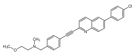 N-(4-((6-(4-chlorophenyl)quinolin-2-yl)ethynyl)benzyl)-2-methoxy-N-methylethan-1-amine CAS:690267-17-5 manufacturer & supplier