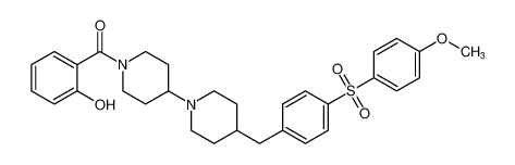 (2-hydroxyphenyl)(4-(4-((4-methoxyphenyl)sulfonyl)benzyl)-[1,4'-bipiperidin]-1'-yl)methanone CAS:690269-15-9 manufacturer & supplier