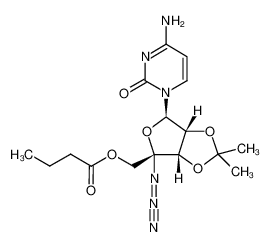 butyric acid (3aS,4R,6R,6aR)-6-(4-amino-2-oxo-2H-pyrimidin-1-yl)-4-azido-2,2-dimethyltetrahydrofuro[3,4-d][1,3]dioxol-4-ylmethyl ester CAS:690270-33-8 manufacturer & supplier