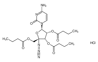 (S)-1-((3R,4S,5R)-5-azido-3,4-dihydroxy-5-isobutyryloxymethyltetrahydrofuran-2-yl)-2-oxo-1,2-dihydropyrimidin-4-yl-ammonium chloride CAS:690270-48-5 manufacturer & supplier