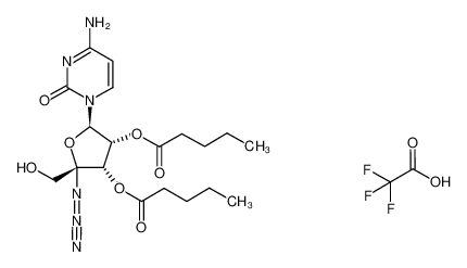 (S)-1-((3R,4S,5R)-5-azido-5-hydroxymethyl-3,4-bis-pentanoyloxytetrahydrofuran-2-yl)-2-oxo-1,2-dihydropyrimidin-4-ylammonium trifluoroacetate CAS:690271-00-2 manufacturer & supplier