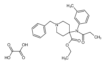 1-Benzyl-4-[(3-methylphenyl)(propionyl)amino]piperidine-4-carboxylic acid ethyl ester oxalate CAS:690272-55-0 manufacturer & supplier