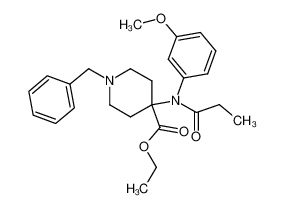 1-benzyl-4-[(3-methoxyphenyl)(propionyl)amino]piperidine-4-carboxylic acid ethyl ester CAS:690272-62-9 manufacturer & supplier