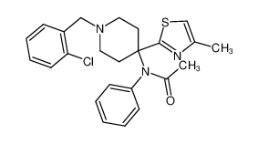 N-[1-(2-Chlorobenzyl)-4-(4-methylthiazol-2-yl)-4-piperidinyl]-N-phenylacetamide CAS:690272-95-8 manufacturer & supplier