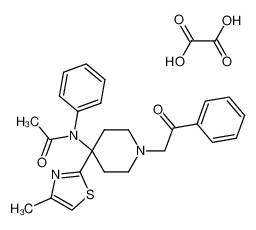 N-[4-(4-methylthiazol-2-yl)-1-(2-oxo-2-phenylethyl)-4-piperidinyl]-N-phenylacetamide oxalate CAS:690273-30-4 manufacturer & supplier