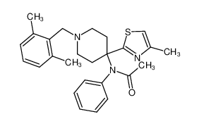 N-[1-(2,6-Dimethylbenzyl)-4-(4-methylthiazol-2-yl)-4-piperidinyl]-N-phenylacetamide CAS:690273-48-4 manufacturer & supplier