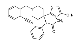 N-[1-(2-Cyanobenzyl)-4-(4-methylthiazol-2-yl)-4-piperidinyl]-N-phenylacetamide CAS:690273-54-2 manufacturer & supplier