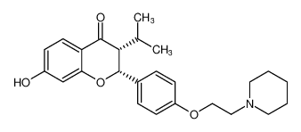 rel-(2R,3R)-7-hydroxy-3-isopropyl-2-(4-(2-(piperidin-1-yl)ethoxy)phenyl)chroman-4-one CAS:690273-97-3 manufacturer & supplier