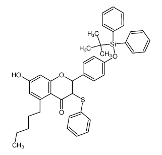 2-[4-(tert-Butyl-diphenyl-silanyloxy)-phenyl]-7-hydroxy-5-pentyl-3-phenylsulfanyl-chroman-4-one CAS:690274-33-0 manufacturer & supplier