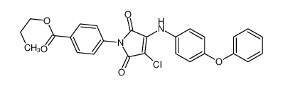 propyl 4-[3-chloro-2,5-dioxo-4-(4-phenoxyanilino)pyrrol-1-yl]benzoate CAS:6904-88-7 manufacturer & supplier