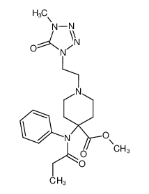 1-[2-(4-methyl-5-oxo-4,5-dihydro-tetrazol-1-yl)-ethyl]-4-(N-propionyl-anilino)-piperidine-4-carboxylic acid methyl ester CAS:69049-37-2 manufacturer & supplier