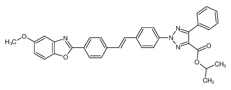 2-{4-[4-(5-methoxy-benzooxazol-2-yl)-styryl]-phenyl}-5-phenyl-2H-[1,2,3]triazole-4-carboxylic acid isopropyl ester CAS:69059-16-1 manufacturer & supplier