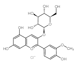 (2S,3R,4S,5S,6R)-2-[5,7-dihydroxy-2-(4-hydroxy-3-methoxyphenyl)chromenylium-3-yl]oxy-6-(hydroxymethyl)oxane-3,4,5-triol,chloride CAS:6906-39-4 manufacturer & supplier