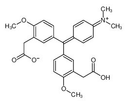 2-[5-[[3-(carboxymethyl)-4-methoxyphenyl]-(4-dimethylazaniumylidenecyclohexa-2,5-dien-1-ylidene)methyl]-2-methoxyphenyl]acetate CAS:69060-00-0 manufacturer & supplier