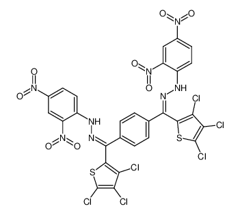 1,4-bis((2-(2,4-dinitrophenyl)hydrazineylidene)(3,4,5-trichlorothiophen-2-yl)methyl)benzene CAS:69060-77-1 manufacturer & supplier