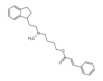 4-((2-(2,3-dihydro-1H-inden-1-yl)ethyl)(methyl)amino)butyl 3-phenylacrylate CAS:69061-75-2 manufacturer & supplier