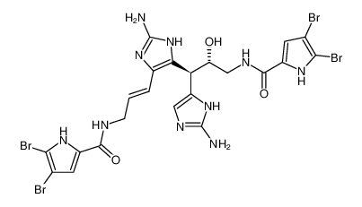 N-((2S,3S)-3-(2-amino-1H-imidazol-5-yl)-3-(2-amino-4-((E)-3-(4,5-dibromo-1H-pyrrole-2-carboxamido)prop-1-en-1-yl)-1H-imidazol-5-yl)-2-hydroxypropyl)-4,5-dibromo-1H-pyrrole-2-carboxamide CAS:690627-55-5 manufacturer & supplier