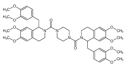 piperazine-1,4-diylbis((1-(3,4-dimethoxybenzyl)-6,7-dimethoxy-3,4-dihydroisoquinolin-2(1H)-yl)methanone) CAS:690630-57-0 manufacturer & supplier