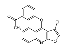 1-[3-(3-Chloro-furo[2,3-b]quinolin-4-yloxy)-phenyl]-ethanone CAS:690633-06-8 manufacturer & supplier