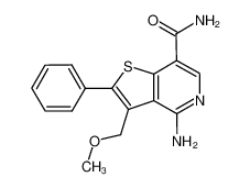 4-amino-3-(methoxymethyl)-2-phenylthieno[3,2-c]pyridine-7-carboxamide CAS:690636-44-3 manufacturer & supplier