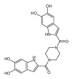 1H-Indole, 2,2'-(1,4-piperazinediyldicarbonyl)bis[5,6-dihydroxy- CAS:690639-12-4 manufacturer & supplier